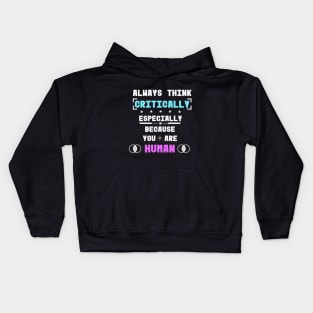 Critical Thinking Kids Hoodie